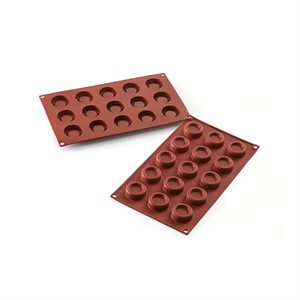 TERRACOTTA SILICONE MOULD N.15 MINI DESSERT ROUND ¯40 H13 MM BULK