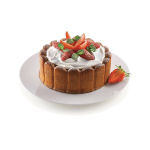 SFT181+A - CHARLOTTE SILICONE MOULD + SAFE RING ¯180 MM H 60 MM