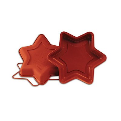 SFT201+A - SMALL STAR SILICONE MOULD + SAFE RING ¯260 H 40 MM
