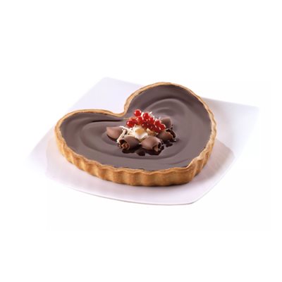 SFT210+A - HEART SILICONE MOULD + SAFE RING 220 X 218 H 40 MM