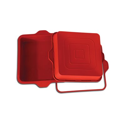SFT306+A - SQUARE PAN SILICONE MOULD + SAFE RING ¯228 H50 MM