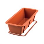 SFT330+A - PLUM CAKE SILICONE MOULD + SAFE RING 260 X 100 H 70 MM