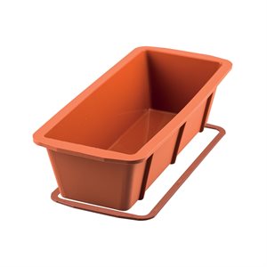 SFT330+A - PLUM CAKE SILICONE MOULD + SAFE RING 260 X 100 H 70 MM