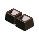 BROWN CUBE MOULD ITEM NR. 15 CUBES MM 26 X 26 H 18 MM FOR CHOCOLATE AND ICE IN G