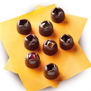 BROWN IMPERIAL MOULD ITEM NR. 15 HALF-SPHERES ¯ 28 MM H 20 MM FOR CHOCOLATE AND