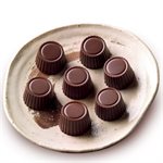 BROWN PRALINE MOULD ITEM NR. 15 PRALINE MM ¯ 30 MM H 18,5 MM FOR CHOCOLATE AND I