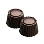 BROWN PRALINE MOULD ITEM NR. 15 PRALINE MM ¯ 30 MM H 18,5 MM FOR CHOCOLATE AND I
