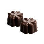 BROWN FLEURY MOULD ITEM NR. 15 FLEURY MM 30X30 MM H 15,5 MM FOR CHOCOLATE AND IC