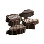 BROWN NATURE MOULD NR. 8 NATURE MM 51X23 MM H 14,5 MM FOR CHOCOLATE AND ICE IN G