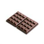 BROWN TABLETTE MOULD ITEM NR. 12 TABLETTE MM 38X28 MM H 4,5 MM FOR CHOCOLATE AND