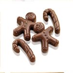BROWN MR GINGER MOULD ITEM NR. 12 SHAPE MM 43 X 35 MM H 12 MM FOR CHOCOLATE AND