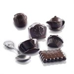 BROWN TEA TIME MOULD ITEM NR. 15 SHAPE FOR CHOCOLATE AND ICE IN GIFT BOX
