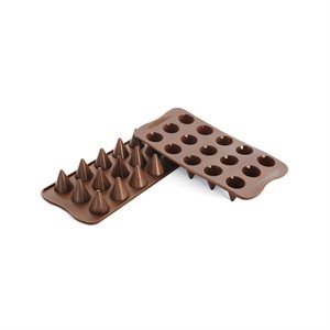 BROWN CONES MOULD ITEM NR. 15 SHAPES FOR CHOCOLATE AND ICE IN GIFT BOX