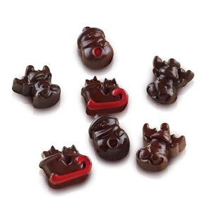 BROWN SILICONE MOULD N.8 ITEMS WINTER IN GIFT BOX
