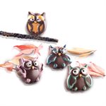 BROWN SILICONE MOULD N.15 CHOCO OWLS IN GIFT BOX