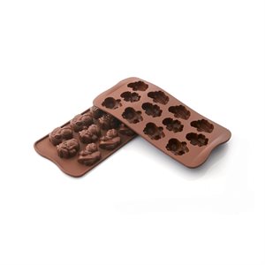 BROWN SILICONE MOULD N.12 CHOCO ANGLES IN GIFT BOX