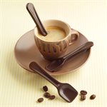 BROWN SILICONE MOULD N.7 CHOCO SPOONS IN PACK
