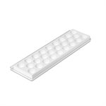 WHITE SILICONE MOULD CON01 ¯30 H 22 MM + TRAY