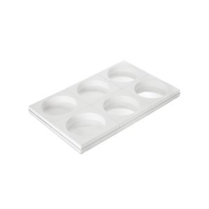 SET N.6 WHITE TOR160 H 40 MM IN THIN POLYBAG