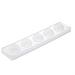KIT SILICONE MOULD N.5 EGGS 51X74 MM + TRAY PACKED