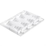 SET 2 PCS WHITE SILICONE MOULD WEDDING STICK 85X83 H 25 + TRAY+50 STICKS
