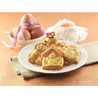 HSH07 - SILICONE MOULD MY LOVELY COOKIES 305x305 H16 MM