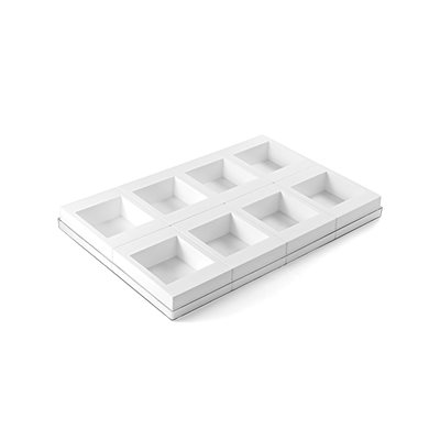 SET N. 8 WHITE TOR120X120 IN THIN POLYBAG