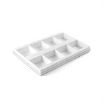 SET N. 8 WHITE TOR135X135 h50 IN THINPOLYBAG