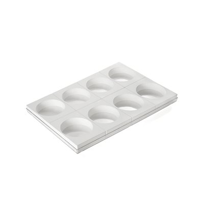 SET N. 8 WHITE TOR135 h50 IN THIN POLYBAG