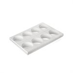 SET N. 8 WHITE TOR135 h50 IN THIN POLYBAG