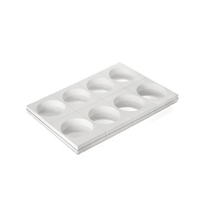 SET N. 8 WHITE TOR135 h50 IN THIN POLYBAG