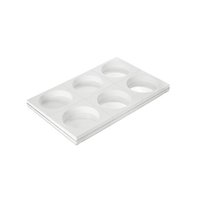 SET N. 6 WHITE TOR160 h50 IN THIN POLYBAG