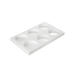 SET N. 6 WHITE TOR160 h50 IN THIN POLYBAG