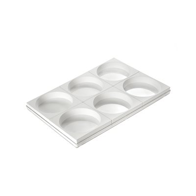 SET N. 6 WHITE TOR180 h50 IN THIN POLYBAG