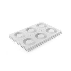 SET N. 6 SAVARIN MOULD OUTSIDE ¯ 160 MM INSIDE ¯ 80 MM H