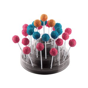 BLACK DISPLAY STAND FOR CAKE POPS, EASY POPS, FINGER FOOD SNACK IN PACK