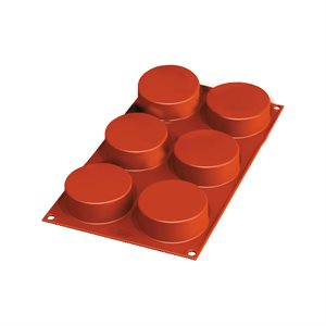 CYLINDER MOULD TERRACOTA POLYBAG, 6PC, DIAM 70H X 27MM