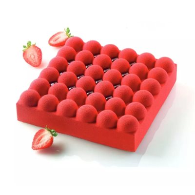 WHITE SILICONE MOULD BUBBLE 212 X 212 H 51 MM