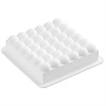 WHITE SILICONE MOULD BUBBLE 212 X 212 H 51 MM