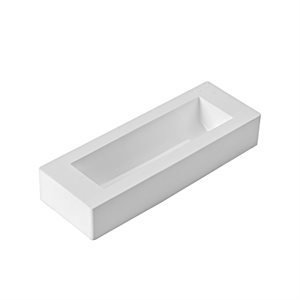 WHITE SILICONE MOULD 220X60 H55 MM IN HEADER CARD