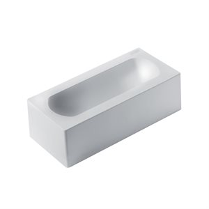 WHITE SILICONE MOULD 250X80 H90 MM IN HEADER CARD