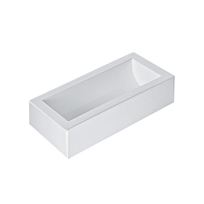 WHITE SILICONE MOULD BUCHE 250X90 H 70 MM IN HEADER CARD