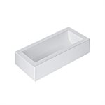 WHITE SILICONE MOULD BUCHE 250X90 H 70 MM IN HEADER CARD