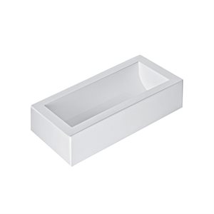 WHITE SILICONE MOULD BUCHE 250X90 H 70 MM IN HEADER CARD
