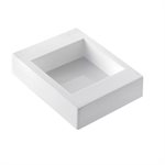 WHITE TORTAFLEX SILICON SQUARE MOULD 120X120 MM H 40 MM IN THIN NYLON