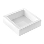 WHITE TORTAFLEX SILICON SQUARE MOULD 160X160 MM H 40 MM IN THIN NYLON