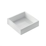 WHITE TORTAFLEX SILICON SQUARE MOULD 180X180 MM H 40 MM IN THIN NYLON