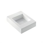 WHITE TORTAFLEX SILICON SQUARE MOULD 100X100 MM H 50 MM IN THIN NYLON
