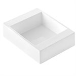 WHITE TORTAFLEX SILICON SQUARE MOULD 135X135 MM H 50 MM IN THIN NYLON