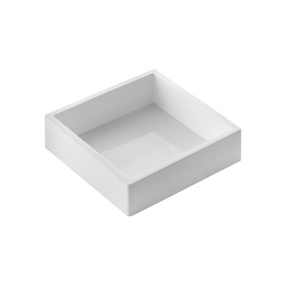 WHITE TORTAFLEX SILICON SQUARE MOULD 180X180 MM H 50 MM IN THIN NYLON